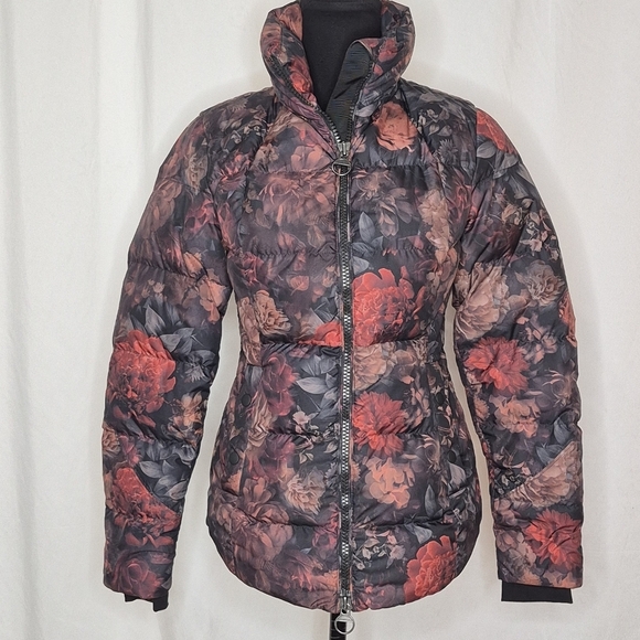 Athleta Downtown Jacket Floral Printed Down Puffer Coat - Size XXS - Picture 5 of 16
